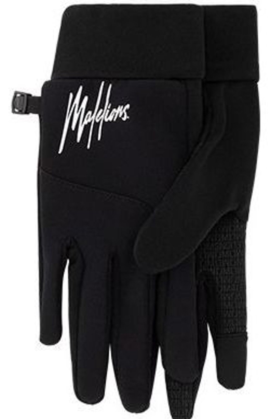 Heren Malelions | Malelions Signature Gloves - Black/White Zwart