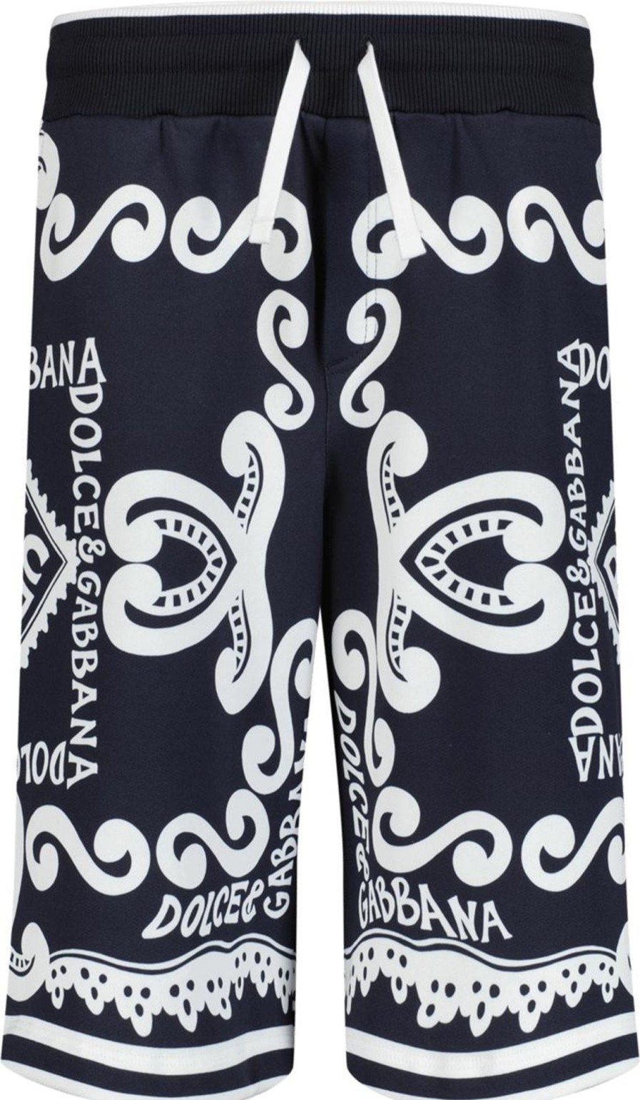 Kids Dolce & Gabbana Shorts | Dolce & Gabbana Dolce & Gabbana Kinder Shorts Navy Blauw