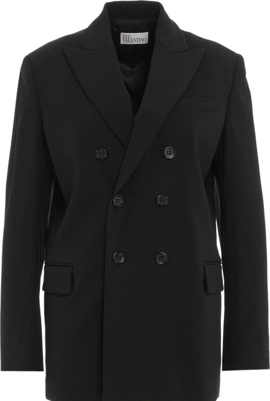 Dames Valentino | Valentino Blazer Double Breasted Zwart