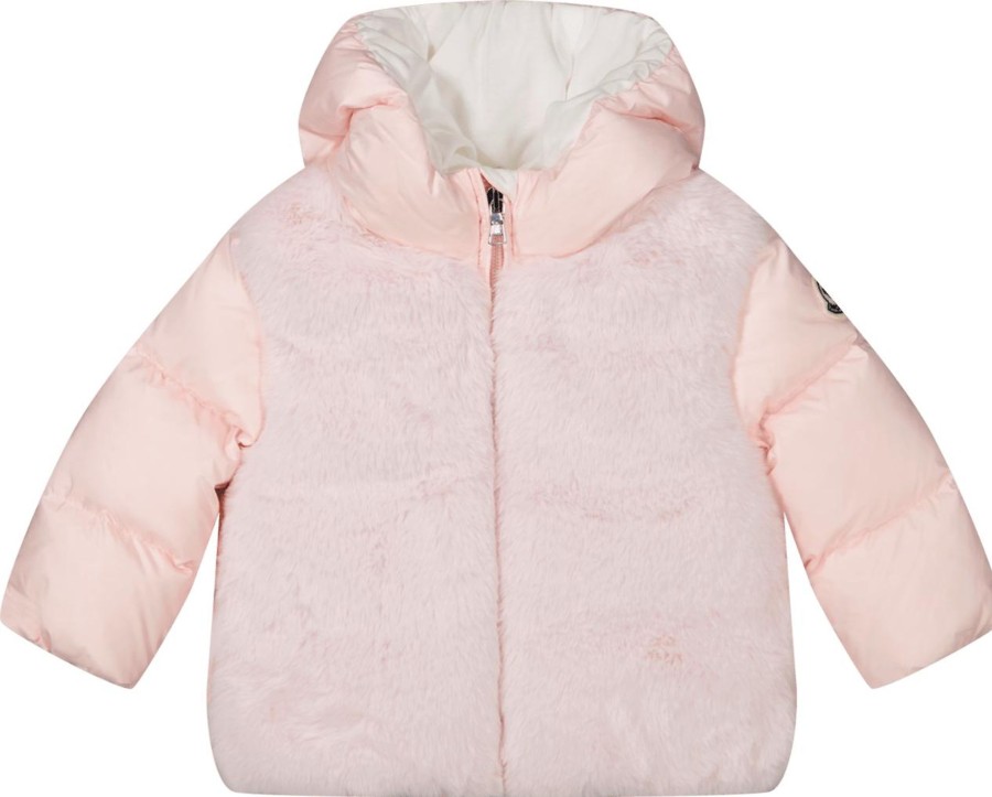 Kids Moncler Tassen | Moncler Moncler Baby Meisjes Jas Licht Roze Roze