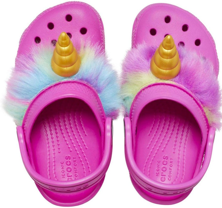 Kids Crocs Schoenen | Crocs Slippers Bambina Classic I Am Unicorn Clog Toddler Cr.209076.Juic Roze