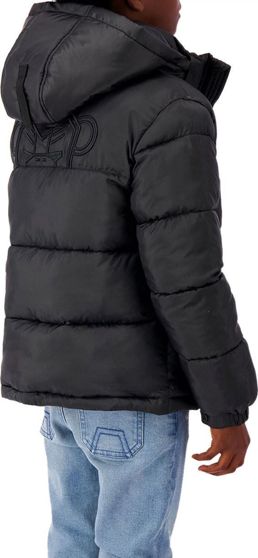 Kids Black Bananas Jassen | Black Bananas Jr Peek Puffer Jacket Zwart