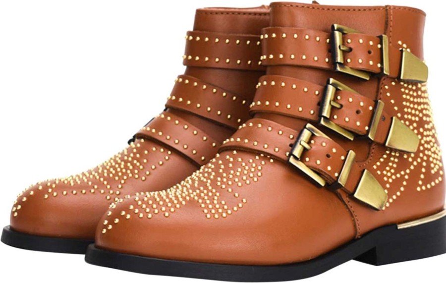 Kids Chloé Laarzen | Chloe Suzanna Boot Cognac Bruin