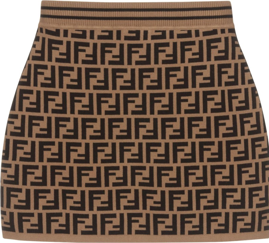 Kids Fendi Rokken | Fendi Fendi Kids Skirts Bruin