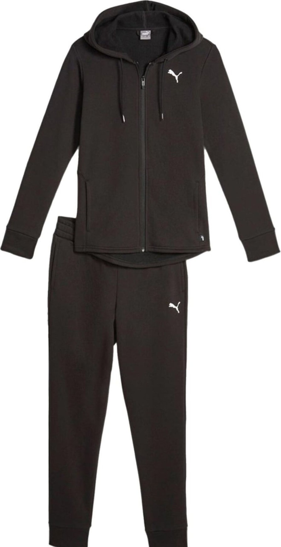 Dames Puma | Puma Track Suit Woman Classic Hooded Tracksuit Fl 622637.01 Zwart