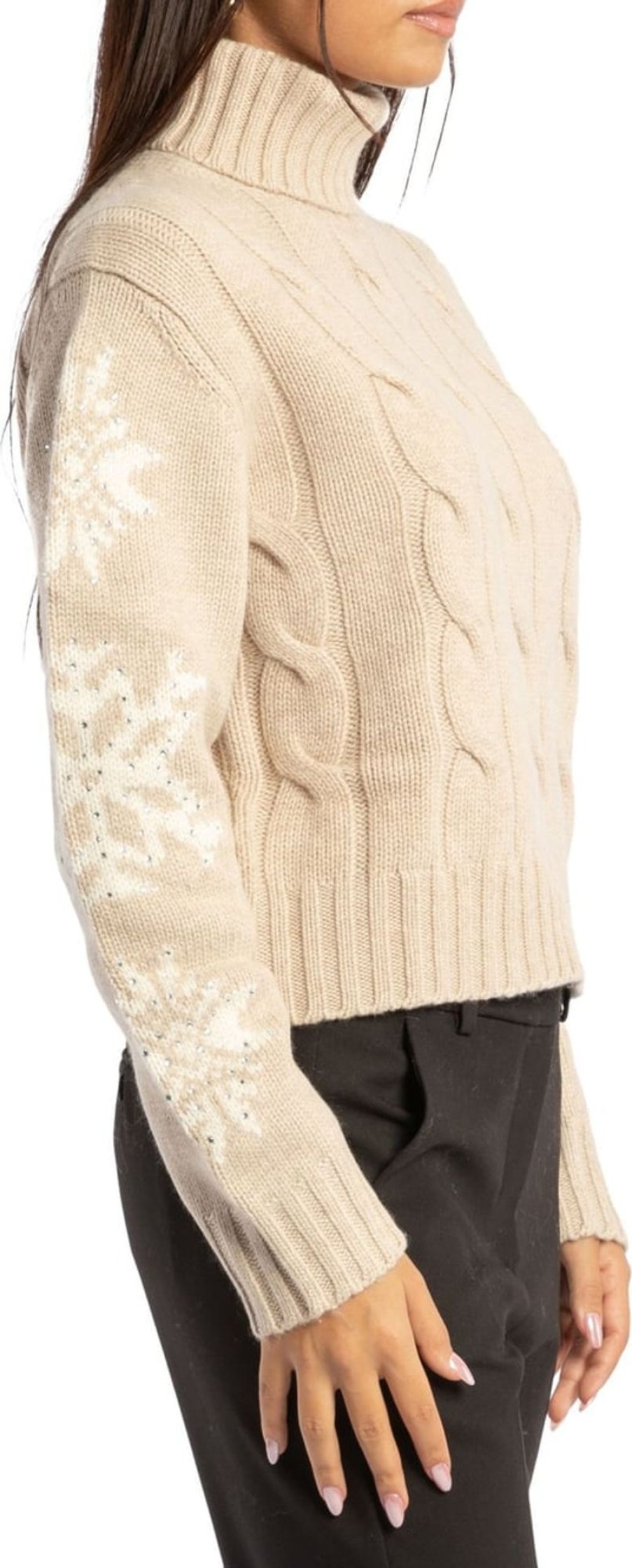 Dames MC2 Saint Barth | Mc2 Saint Barth Mc2 Saint Barth Sweaters Beige Beige