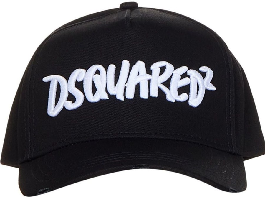 Heren Dsquared2 | Dsquared2 Dsquared2 Hats Black Zwart