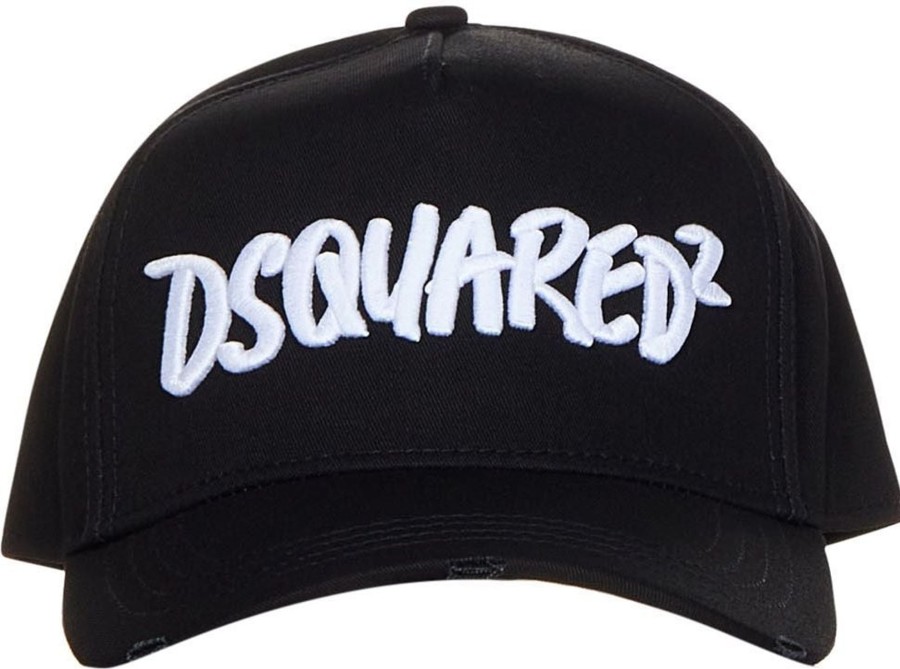 Heren Dsquared2 | Dsquared2 Dsquared2 Hats Black Zwart