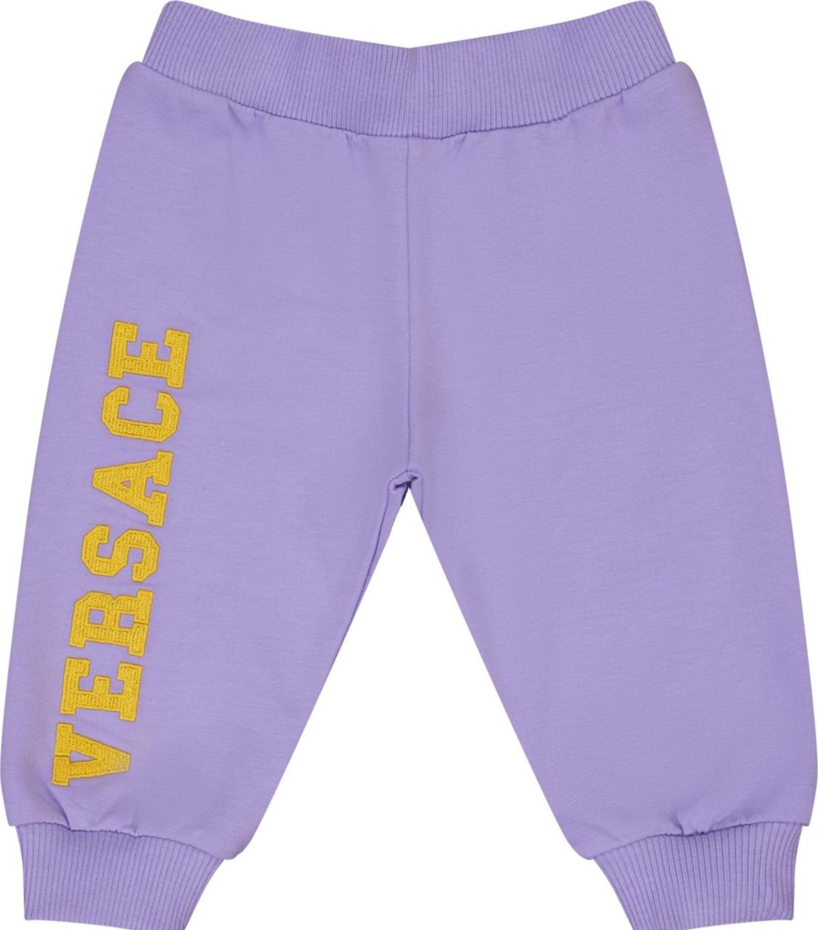 Kids Versace Broeken | Versace Versace Baby Meisjes Broek Lila Paars