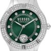 Dames Versace | Versace Vsp263621 Canton Road Dames Horloge Groen