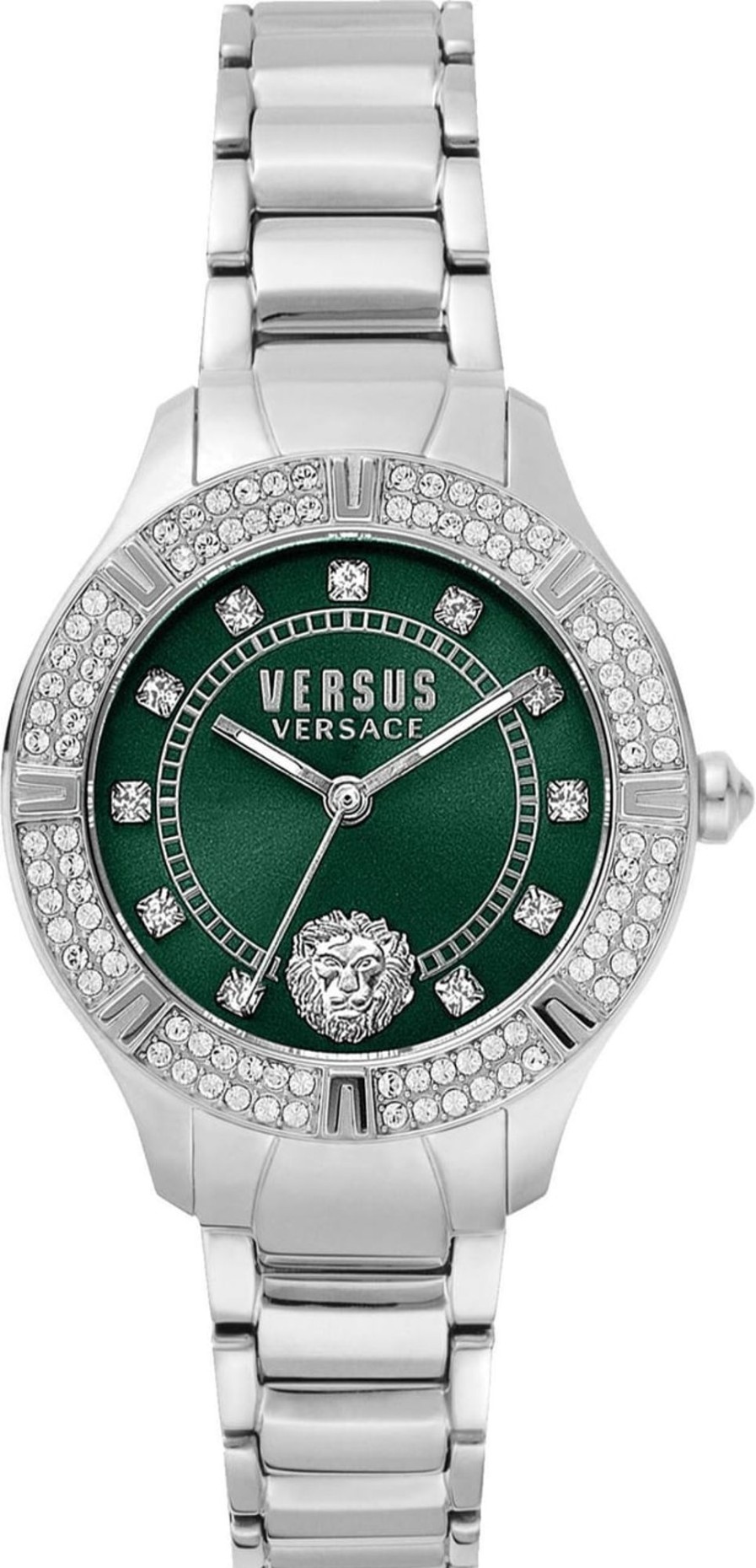 Dames Versace | Versace Vsp263621 Canton Road Dames Horloge Groen