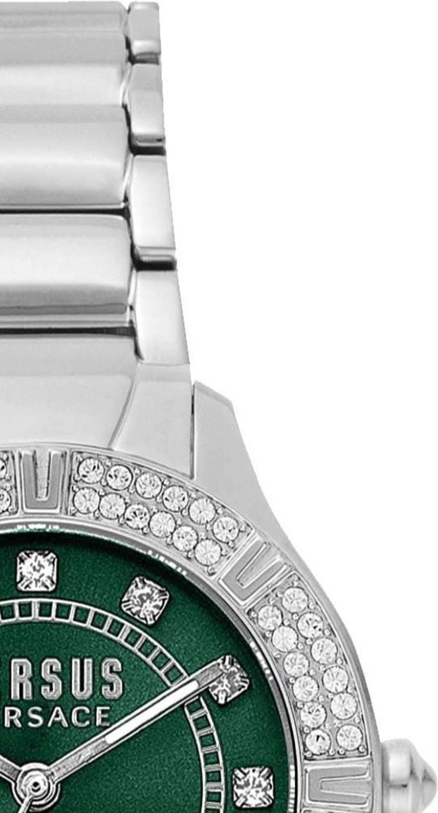 Dames Versace | Versace Vsp263621 Canton Road Dames Horloge Groen