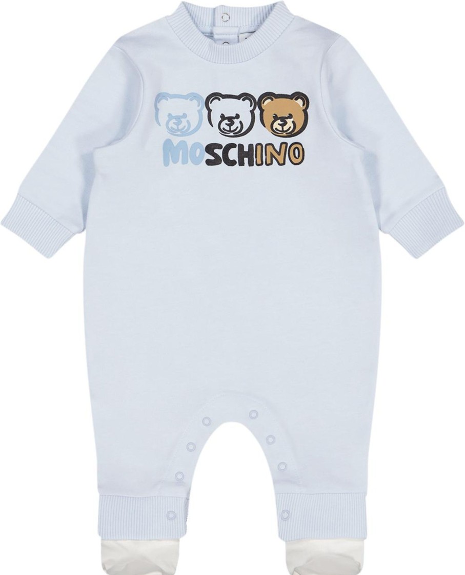 Kids Moschino Sets | Moschino Moschino Unisex Boxpakje Licht Blauw Blauw