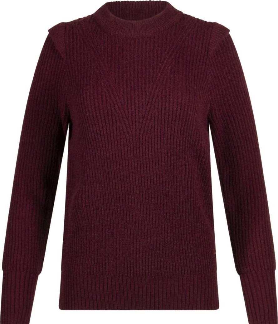 Dames Radical | Radical Sweater Hazel | Burgundy Rood