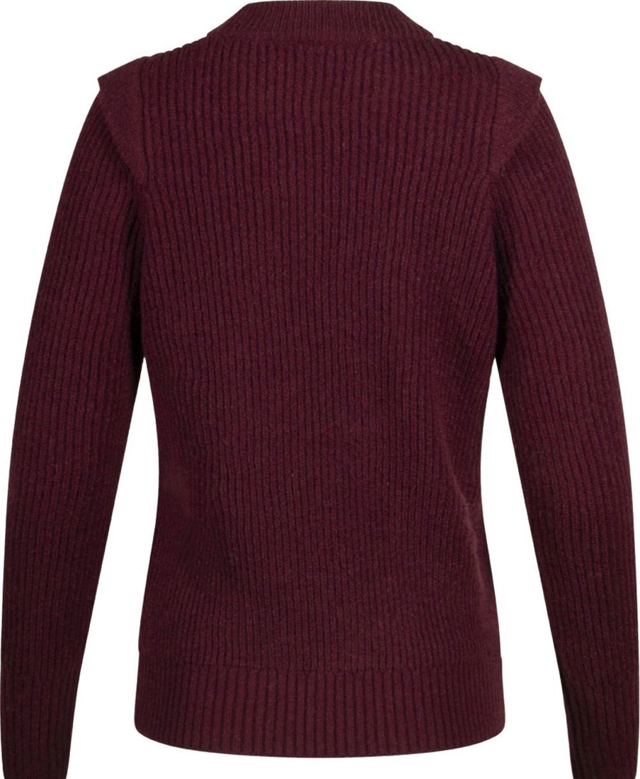 Dames Radical | Radical Sweater Hazel | Burgundy Rood