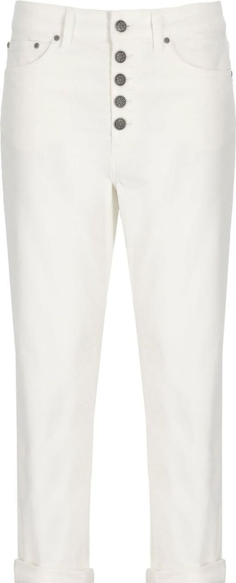 Dames Dondup | Dondup Jeans Ivory Ivory Wit