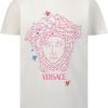 Kids Versace Tops | Versace Versace Kinder Meisjes T-Shirt Wit Wit