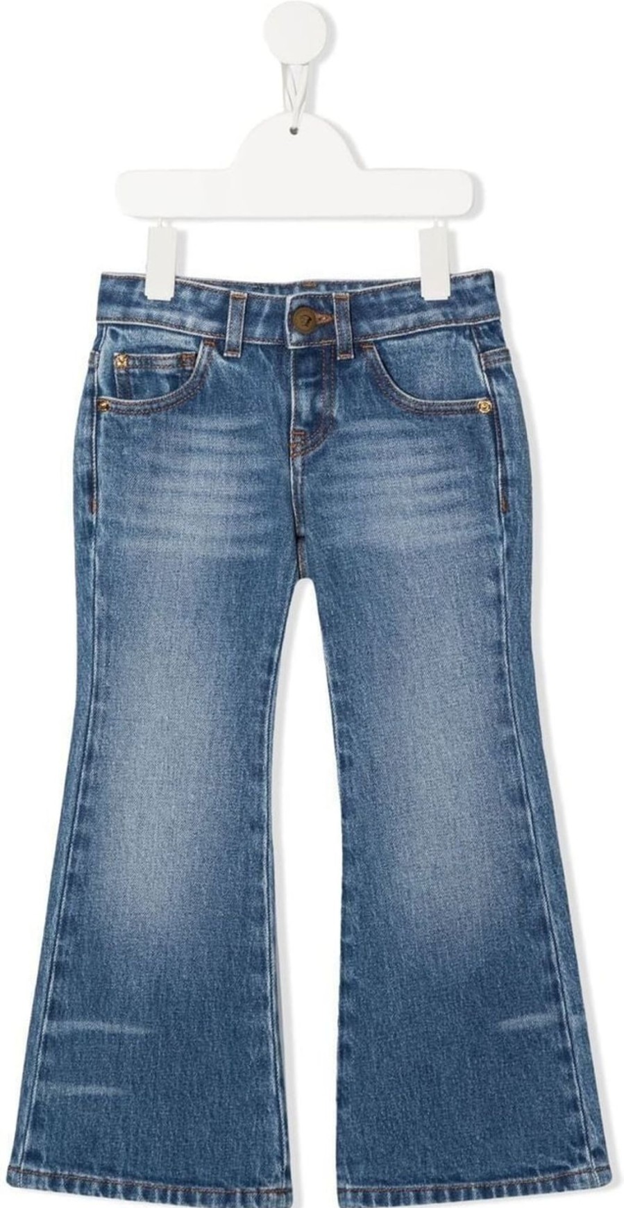 Kids Versace Broeken | Versace Pant Denim Blue Blauw