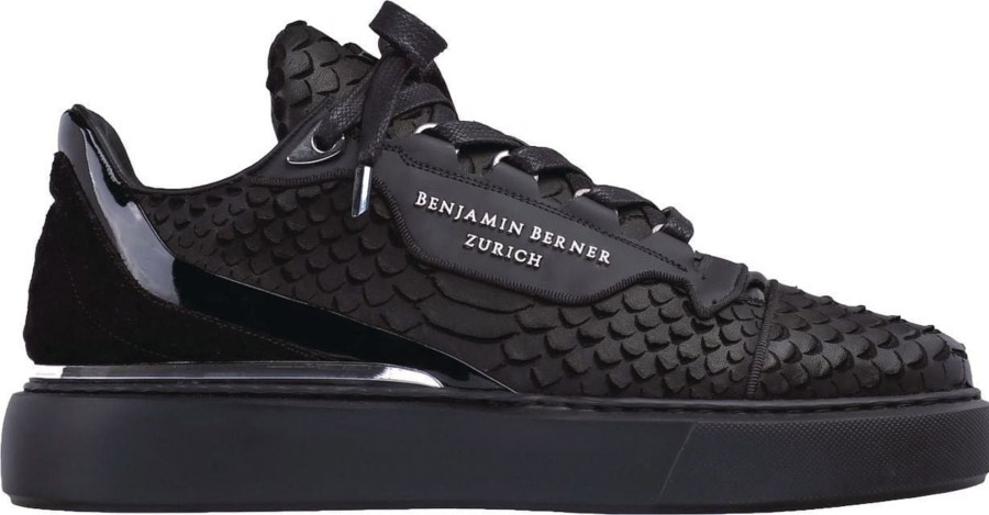 Heren Benjamin Berner | Benjamin Berner Sneaker Zwart Zwart