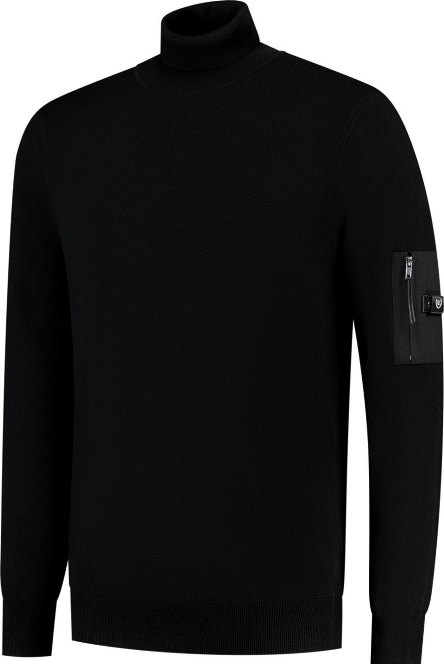 Heren Quotrell | Quotrell Quotrell Couture - Torro Knitted Sweater | Black Zwart