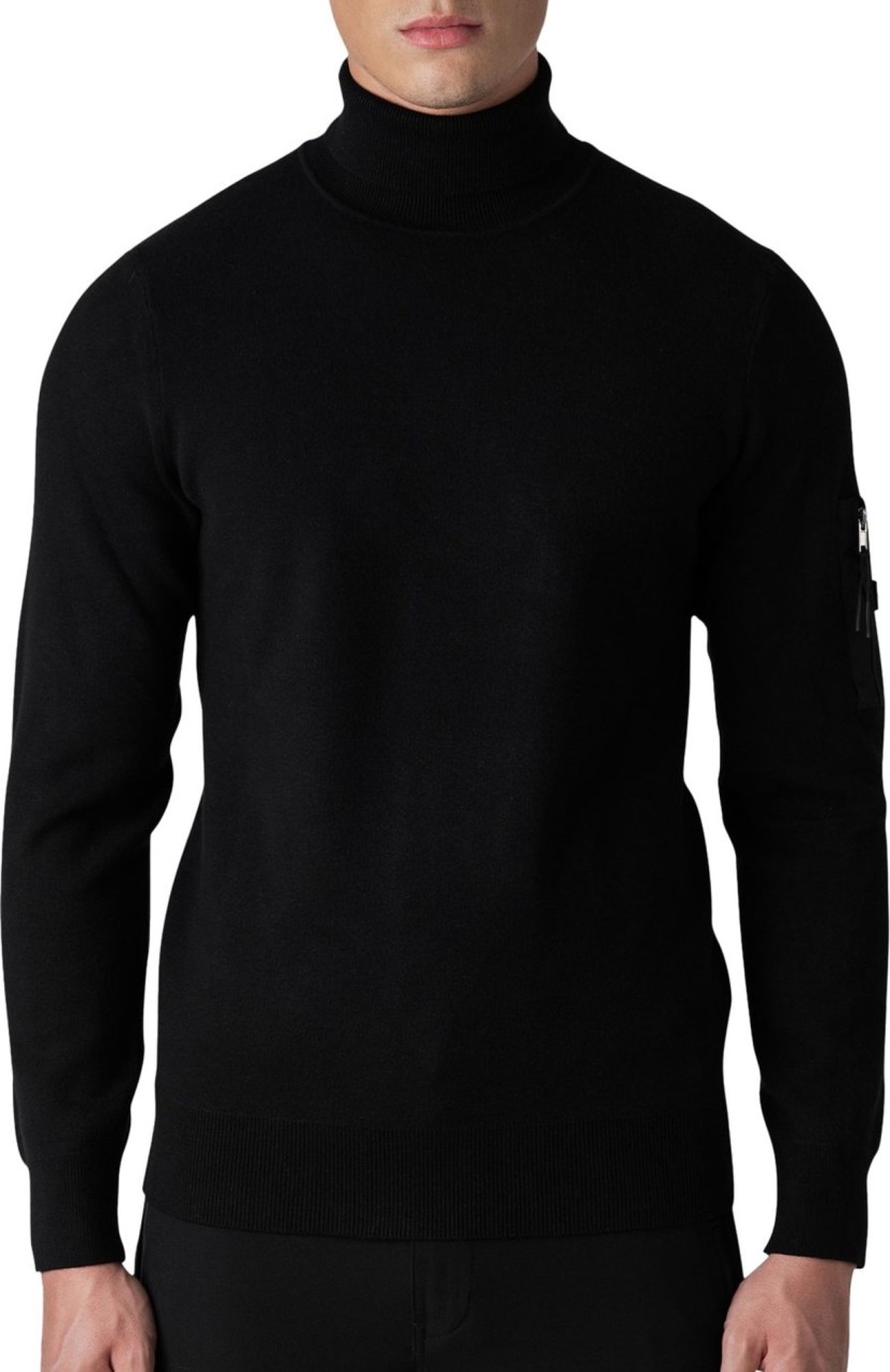 Heren Quotrell | Quotrell Quotrell Couture - Torro Knitted Sweater | Black Zwart