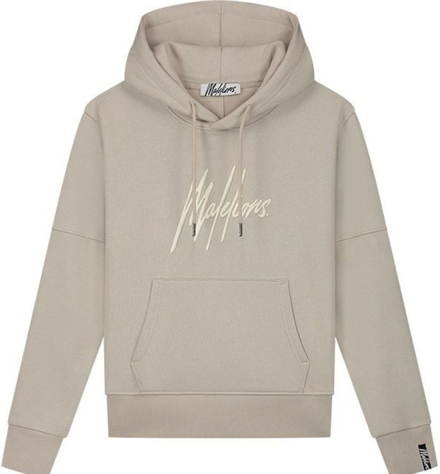 Dames Malelions | Malelions Women Essentials Hoodie - Taupe Taupe