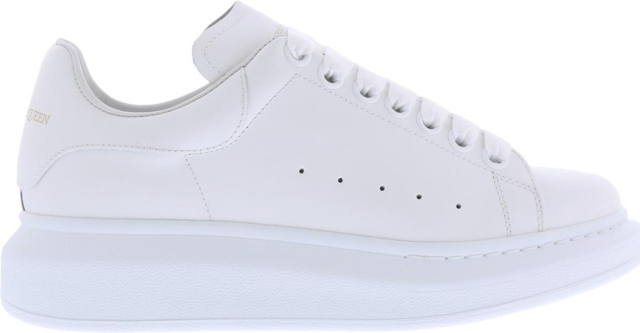 Dames Alexander McQueen | Alexander Mcqueen Sneaker Pelle S.Gomm Larr Wit