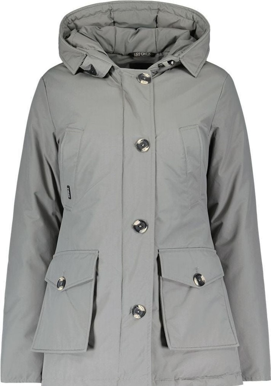 Dames Airforce | Airforce 4 Pocket Parka Grijs