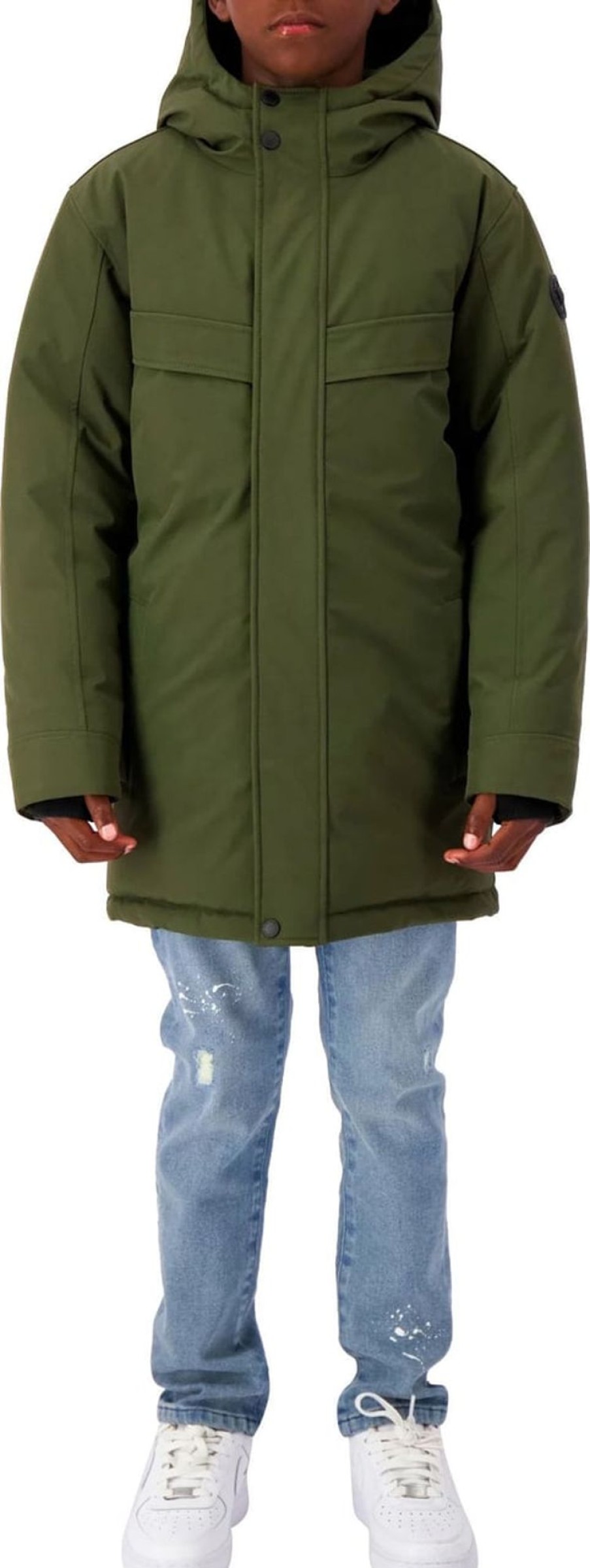 Kids Black Bananas Jassen | Black Bananas Jr Parka Jacket Groen