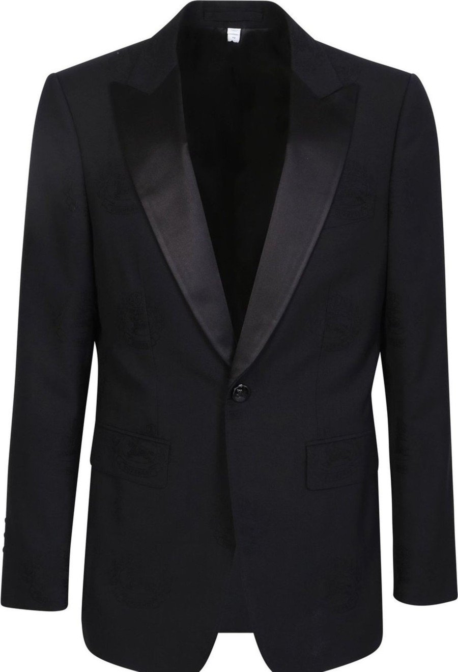 Heren Burberry | Burberry Burberry Black Blazers Zwart