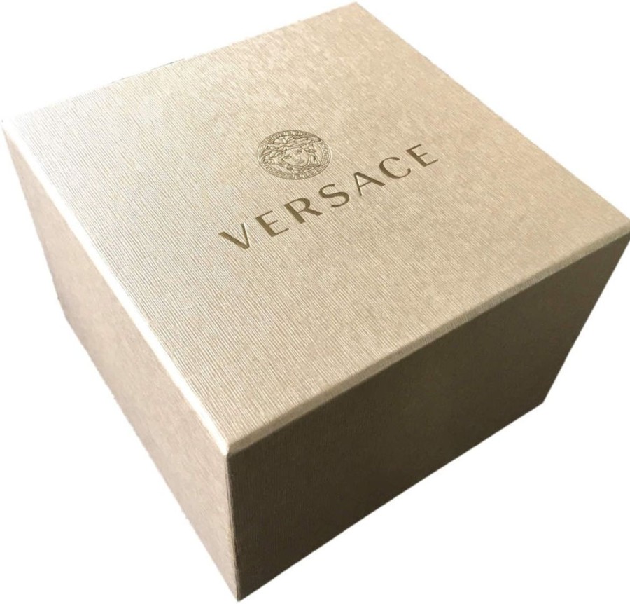 Heren Versace | Versace Ve3A00720 Hellenyium Heren Horloge 42 Mm Groen