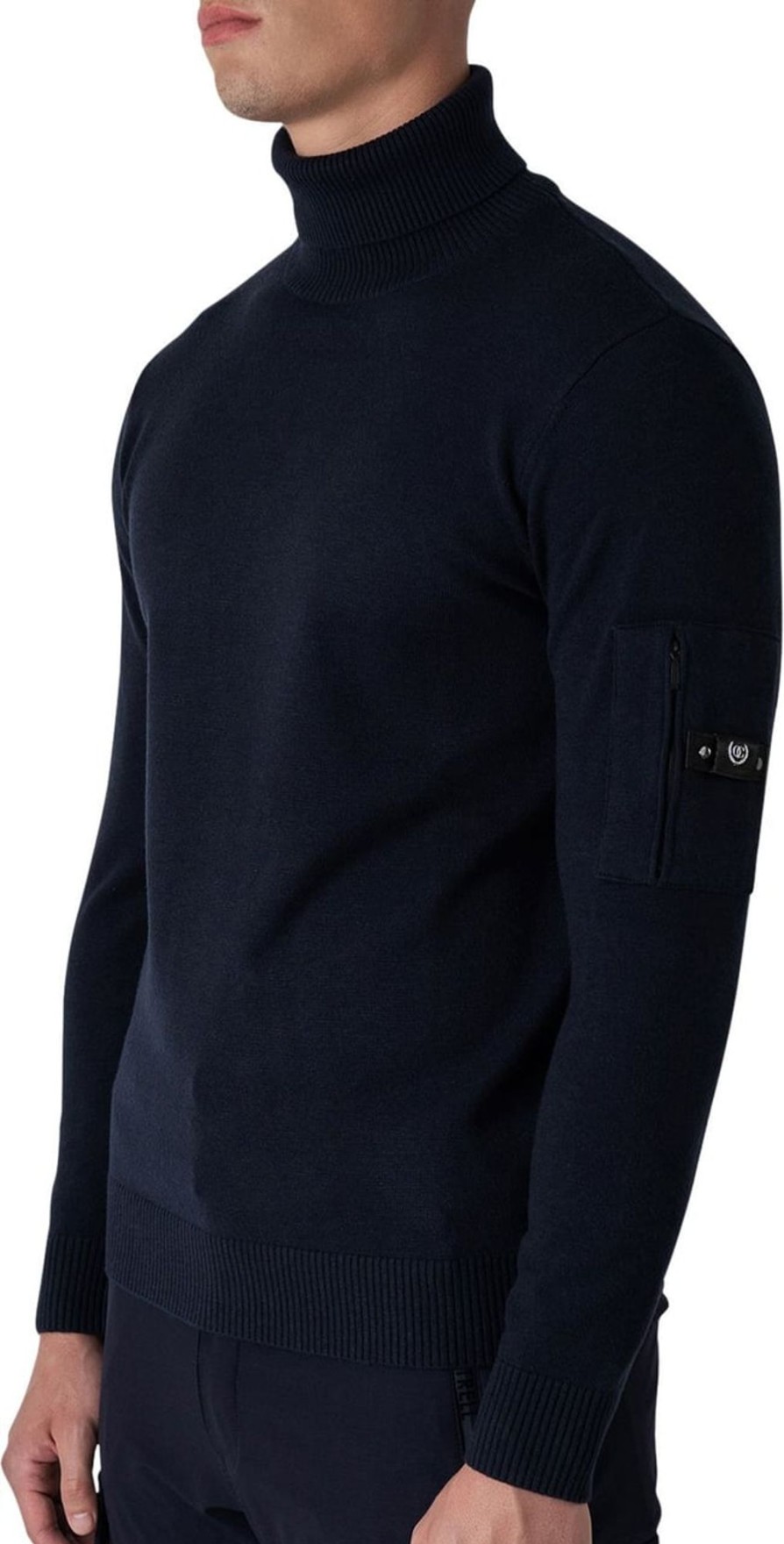 Heren Quotrell | Quotrell Quotrell Couture - Papillon Knitted Sweater | Navy Blauw