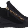 Dames Michael Kors | Michael Kors Willis Wedge Trainer Zwart