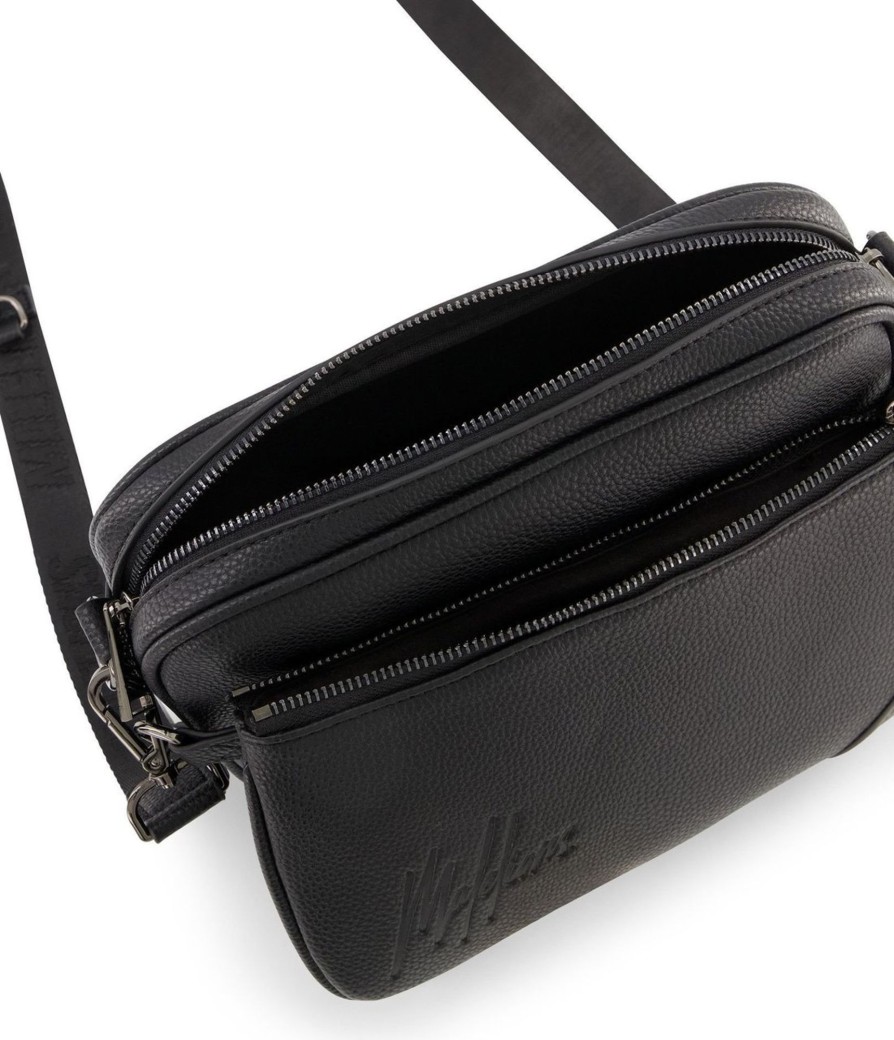 Heren Malelions | Malelions Men Clever Messenger Bag - Black Zwart