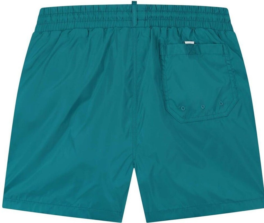 Heren Malelions | Malelions Captain Swimshort - Teal/White Blauw