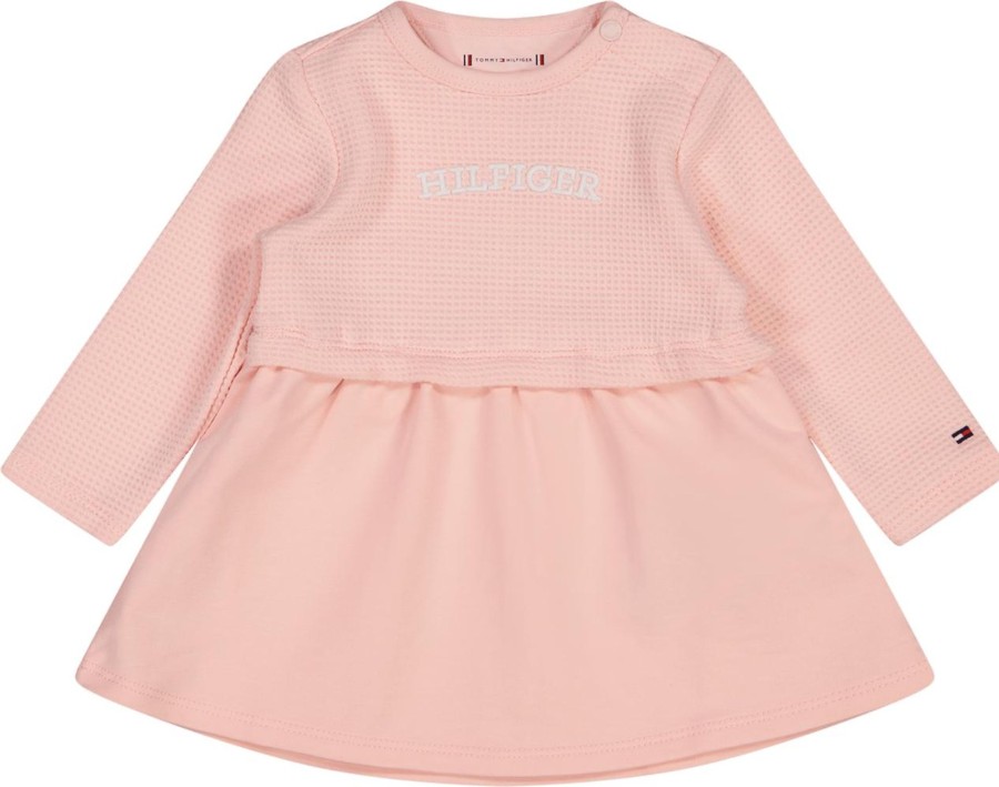 Kids Tommy Hilfiger Jurken | Tommy Hilfiger Tommy Hilfiger Baby Meisjes Jurkje Licht Roze Roze