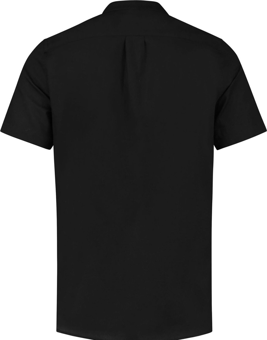 Heren Richesse | Richesse Mao Shirt Short Black Zwart