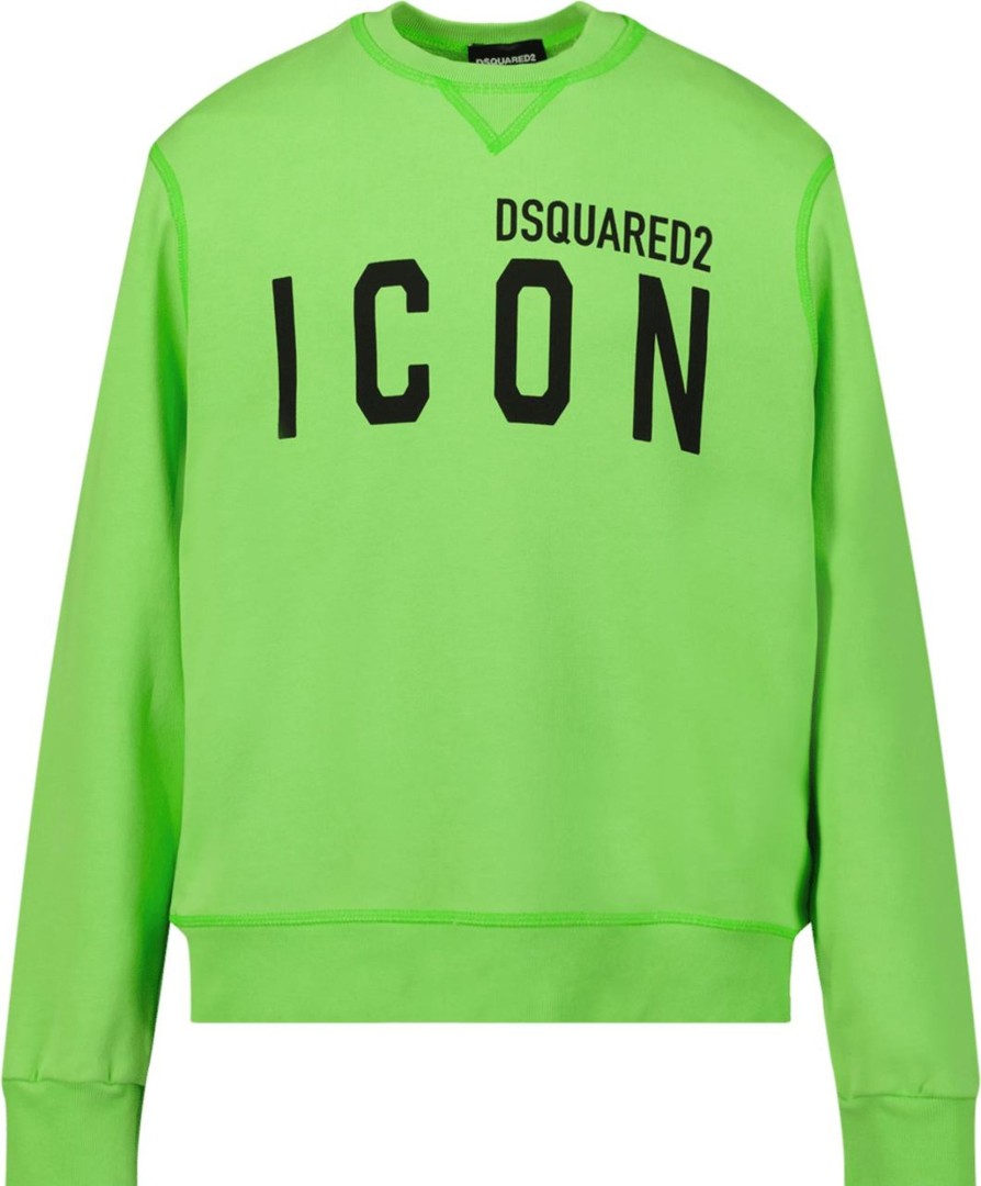 Kids Dsquared2 Truien | Dsquared2 Dsquared2 Kinder Unisex Trui Groen Groen