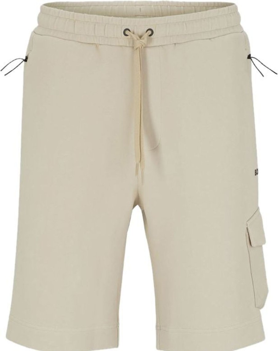 Heren Hugo Boss | Hugo Boss Boss Hariq Short Medium Beige Beige