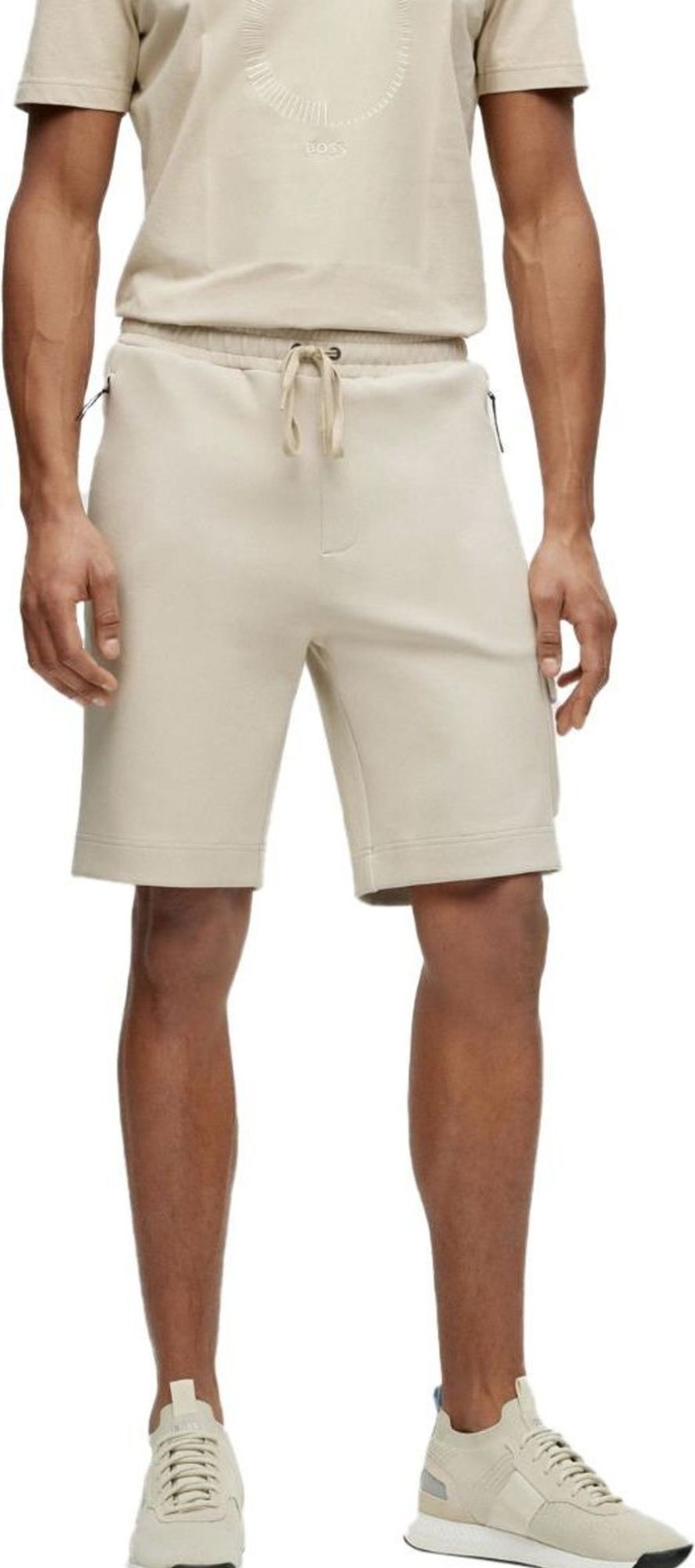 Heren Hugo Boss | Hugo Boss Boss Hariq Short Medium Beige Beige