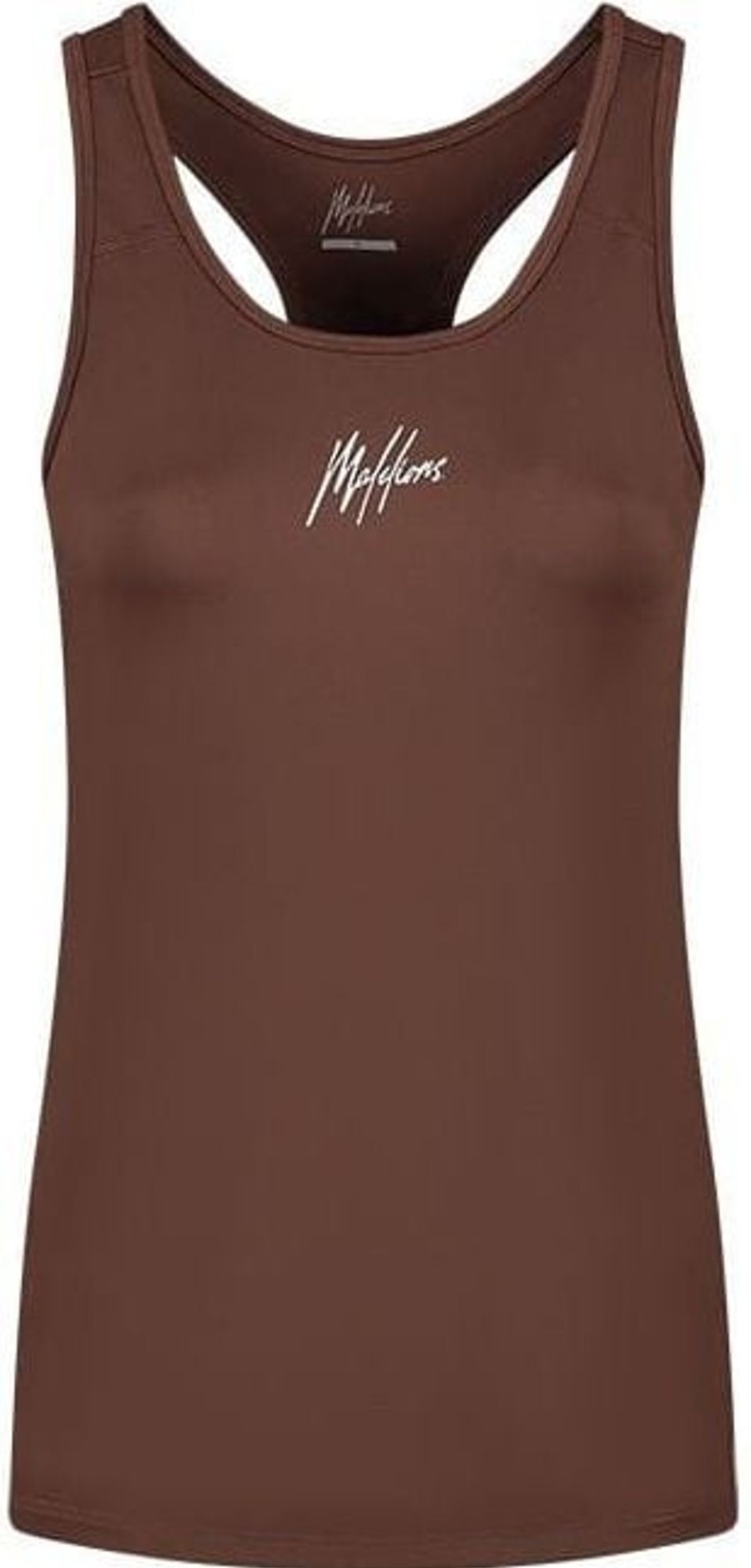 Dames Malelions | Malelions Women Sport Tanktop - Mocha Bruin