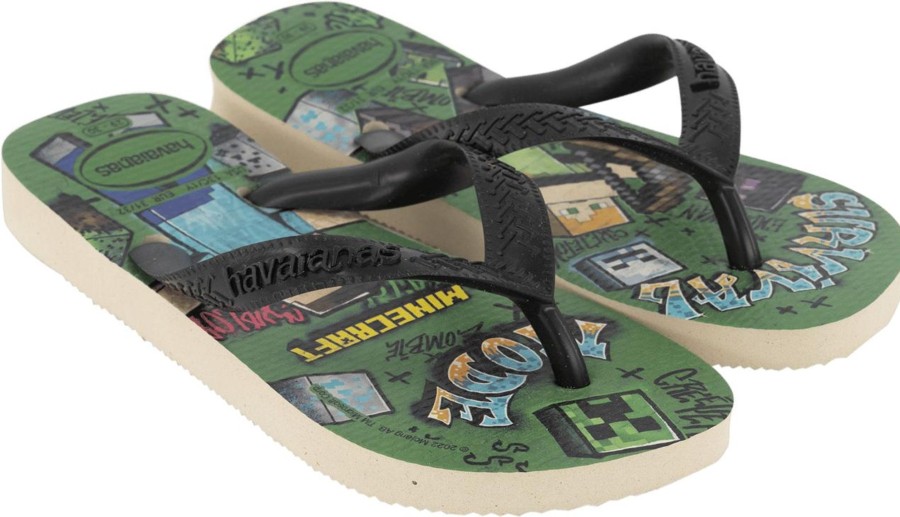 Kids Havaianas Slippers | Havaianas Havaianas Kinder Jongens Slippers Zwart Zwart