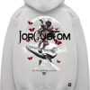 Heren JORCUSTOM | Jorcustom Astro Zipped Hoodie Lightgrey Grijs