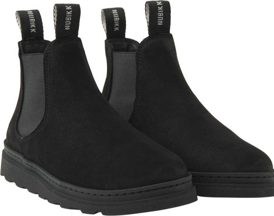 Kids Nubikk Schoenen | Nubikk Jonah Rai Jr | Black Raven Boots For Kids Zwart