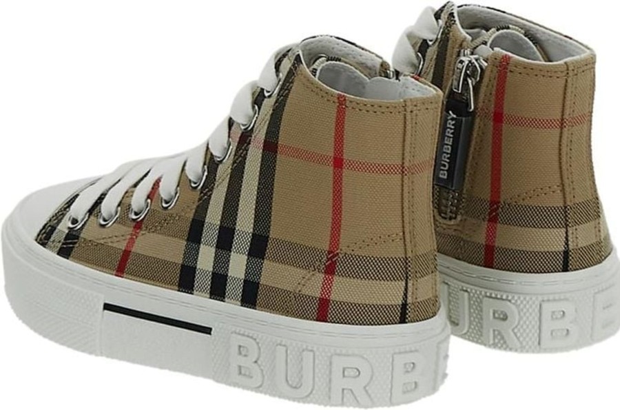 Kids Burberry Schoenen | Burberry High-Top Sneakers Beige