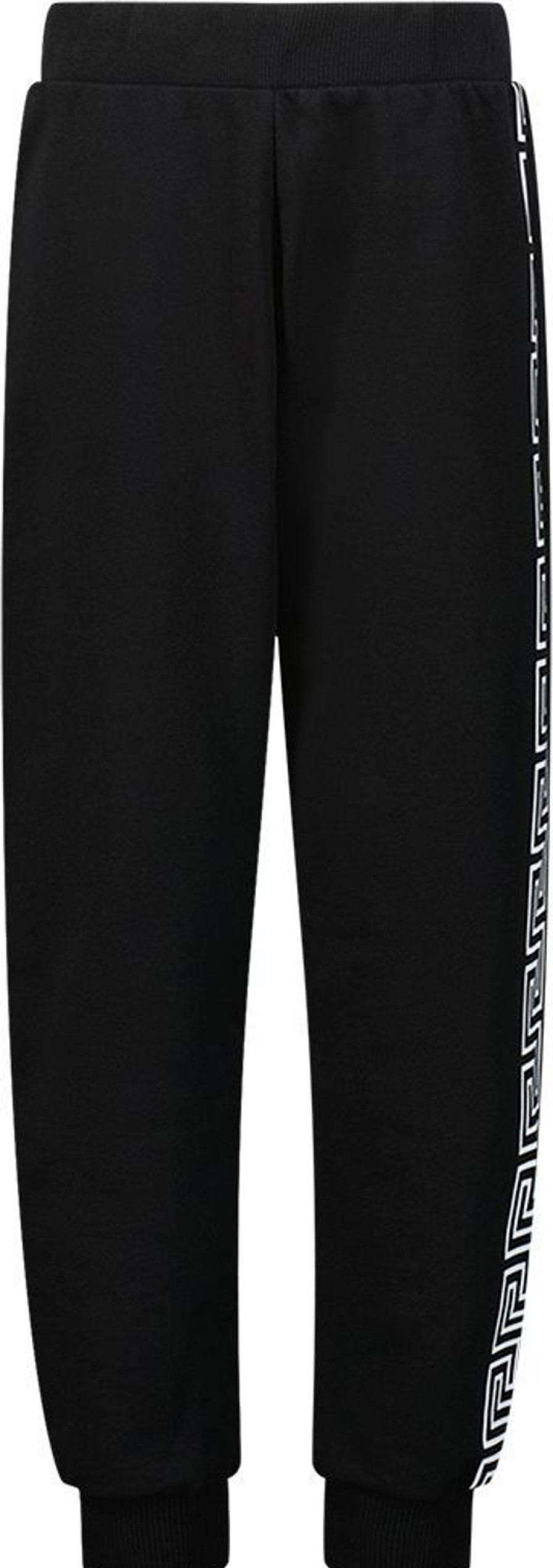 Kids Versace Broeken | Versace Sweatpant Black Zwart