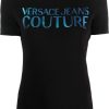 Dames Versace Jeans Couture | Versace Jeans Couture Versace Jeans Couture T-Shirts And Polos Black Zwart