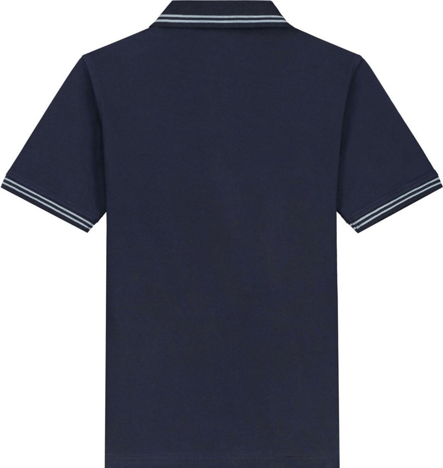 Kids Malelions T-Shirts | Malelions Junior Signature Polo Blauw