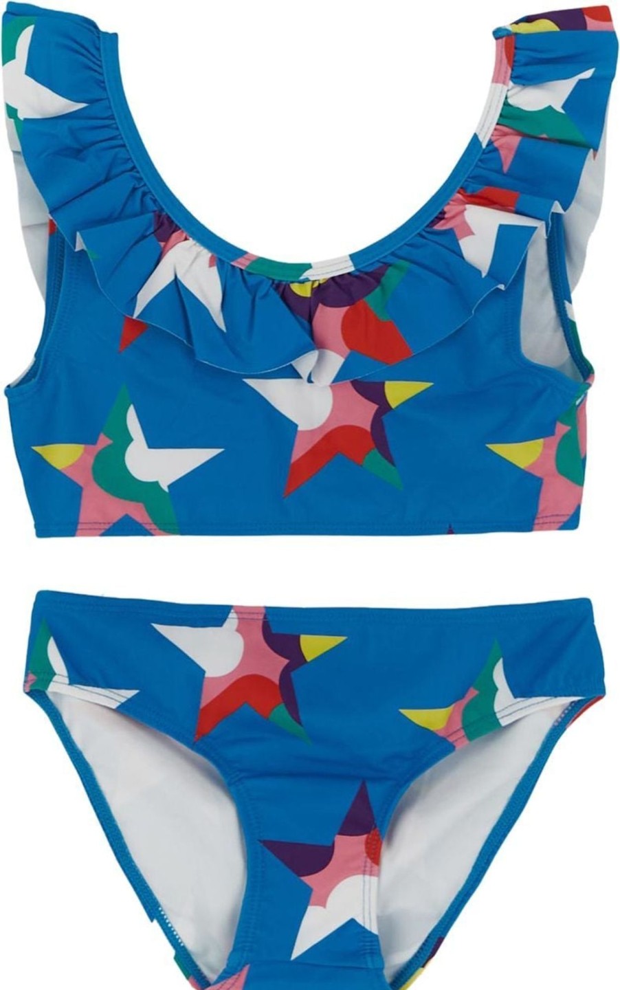 Kids Stella McCartney Badkleding | Stella Mccartney Multicolor Stars Bikini Blauw