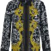 Heren Versace Jeans Couture | Versace Jeans Couture Graffiti Couture Print Shirt Zwart